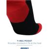 imageBrooks Ghost Crew Socks I Performance Running Cushioned Socks with Arch Support for Men ampamp WomenBlackNightlifeRed