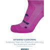 imageBrooks Ghost Crew Socks I Performance Running Cushioned Socks with Arch Support for Men ampamp WomenMagentaBr Crew