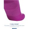 imageBrooks Ghost Crew Socks I Performance Running Cushioned Socks with Arch Support for Men ampamp WomenMagentaBr Crew