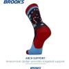 imageBrooks Ghost Crew Socks I Performance Running Cushioned Socks with Arch Support for Men ampamp WomenNavyRun Merry 23