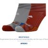imageBrooks Ghost Lite Crew Socks I Performance Running Comfort Fit with Arch Support for Men ampamp Women 2Pack SetLt GreyRed  RedLt Grey