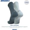 imageBrooks Ghost Lite Crew Socks I Performance Running Comfort Fit with Arch Support for Men ampamp Women 2Pack SetStorm  Smoke