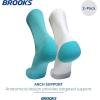imageBrooks Ghost Lite Crew Socks I Performance Running Comfort Fit with Arch Support for Men ampamp Women 2Pack SetStrobe BlueWhite  WhiteBlue