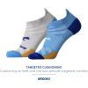 imageBrooks Ghost Lite No Show Socks I Performance Running Comfort Fit with Arch Support for Men ampamp Women 2Pack SetBluePeacoat  Light GreyBlue