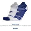 imageBrooks Ghost Lite No Show Socks I Performance Running Comfort Fit with Arch Support for Men ampamp Women 2Pack SetRoyalWhite  WhiteRoyal