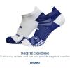 imageBrooks Ghost Lite No Show Socks I Performance Running Comfort Fit with Arch Support for Men ampamp Women 2Pack SetRoyalWhite  WhiteRoyal