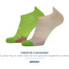 imageBrooks Ghost Lite No Show Socks I Performance Running Comfort Fit with Arch Support for Men ampamp Women 2Pack SetSandLime Green  Lime Green
