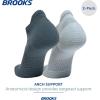 imageBrooks Ghost Lite No Show Socks I Performance Running Comfort Fit with Arch Support for Men ampamp Women 2Pack SetStorm  Smoke