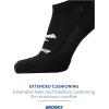 imageBrooks Ghost No Show Socks I Performance Running Low Profile Socks with Arch Support for Men ampamp WomenBlack