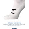 imageBrooks Ghost No Show Socks I Performance Running Low Profile Socks with Arch Support for Men ampamp WomenWhite