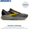 imageBrooks Mens Adrenaline GTS 24 Supportive Running ShoeAlloyBlackCyber