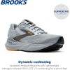 imageBrooks Mens Adrenaline GTS 24 Supportive Running ShoeAlloyWhiteGold Fusion