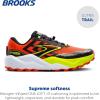 imageBrooks Mens Caldera 7 Trail Running ShoeCherry TomatoPhantomLime