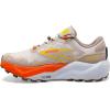 imageBrooks Mens Caldera 7 Trail Running ShoeWhite SandChateau GrayYellow