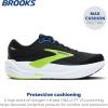 imageBrooks Mens Ghost Max 3 Neutral Running ampamp Walking ShoeBlackNavyAcid Lime