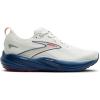 imageBrooks Mens Glycerin 22 Neutral Running ShoeGrayNavy PeonyFiery Red