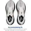imageBrooks Mens Glycerin 22 Neutral Running ShoeWhiteGreyBlack
