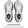 imageBrooks Mens Glycerin GTS 22 Supportive Running ShoeWhiteGreyBlack