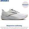 imageBrooks Mens Launch 11 Neutral Running ShoeWhiteGreyBlack