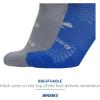 imageBrooks RunIn No Show Socks I Men ampamp Women Performance Athletic Running Socks I Comfort Fit 3Pack SetAsphalt Royal Asphalt