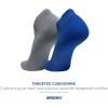 imageBrooks RunIn No Show Socks I Men ampamp Women Performance Athletic Running Socks I Comfort Fit 3Pack SetAsphalt Royal Asphalt
