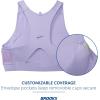 imageBrooks Womens 3 Pocket Sports Bra for Running Workouts ampamp SportsViolet Dash