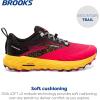 imageBrooks Womens Cascadia 17 GTX Waterproof Trail Running ShoeDiva PinkBlackLemon Chrome