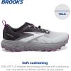 imageBrooks Womens Cascadia 17 GTX Waterproof Trail Running ShoeOysterBlackened PearlPurple
