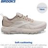 imageBrooks Womens Cascadia 17 GTX Waterproof Trail Running ShoeWhite SandChateau Grey