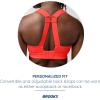 imageBrooks Womens Convertible 20 Sports Bra for High Impact Running Workouts and Sports with Maximum SupportNeo Cayenne