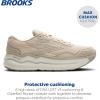 imageBrooks Womens Ghost Max SuedeLeather Neutral Running ampamp Walking ShoeAlmond PeachChateauCoconut