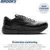 imageBrooks Womens Ghost Max SuedeLeather Neutral Running ampamp Walking ShoeBlackBlack