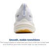 imageBrooks Womens Glycerin 22 Neutral Running ShoeWhiteBlue HeronApricot