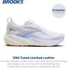 imageBrooks Womens Glycerin 22 Neutral Running ShoeWhiteBlue HeronApricot