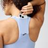imageBrooks Womens Luxe Pocket Bra Supportive Sports Bra with Pocket for Training Workouts ampamp RunningHtr Halogen Blue