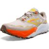 imageBrooks Mens Caldera 7 Trail Running ShoeWhite SandChateau GrayYellow