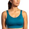 imageBrooks Womens Scoopback 20 Sports Bra for High Impact Running Workouts ampamp Sports with Maximum SupportMoroccan BlueAqua