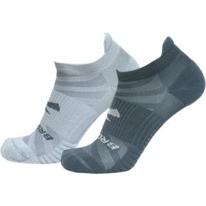imageBrooks Ghost Lite No Show Socks I Performance Running Comfort Fit with Arch Support for Men ampamp Women 2Pack SetStorm  Smoke