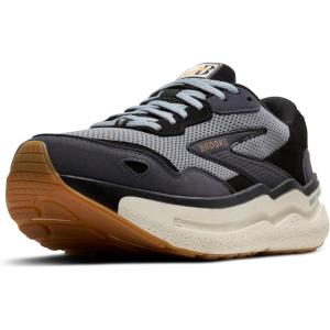 imageBrooks Mens Ghost Max SuedeLeather Neutral Running ampamp Walking ShoeBlackPrimerBiscuit