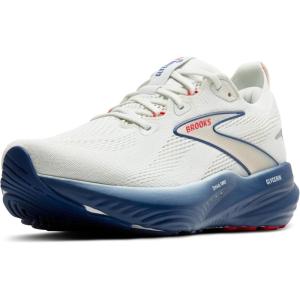 imageBrooks Mens Glycerin 22 Neutral Running ShoeGrayNavy PeonyFiery Red
