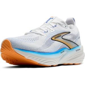 imageBrooks Mens Glycerin 22 Neutral Running ShoeWhiteCobaltOrange