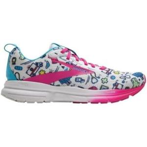 imageBrooks Womens Trace 4 Neutral Running ShoeWhiteFuchsiaBlue
