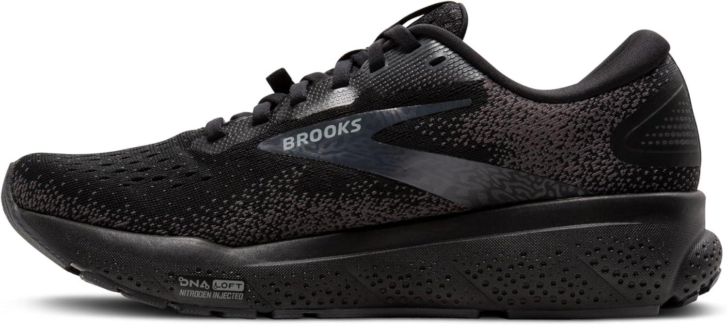 imageBrooks Mens Ghost 16 GTX Waterproof Neutral Running ShoeBlackBlackEbony