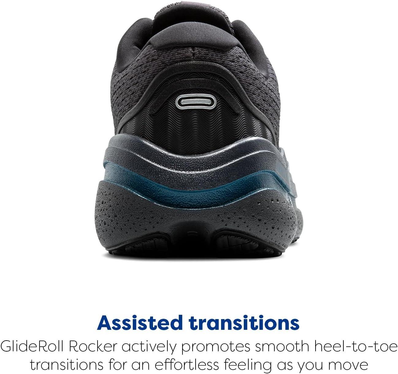 imageBrooks Mens Ghost Max 2 Running and Walking ShoesEbonyCockatooBlue Sapphire