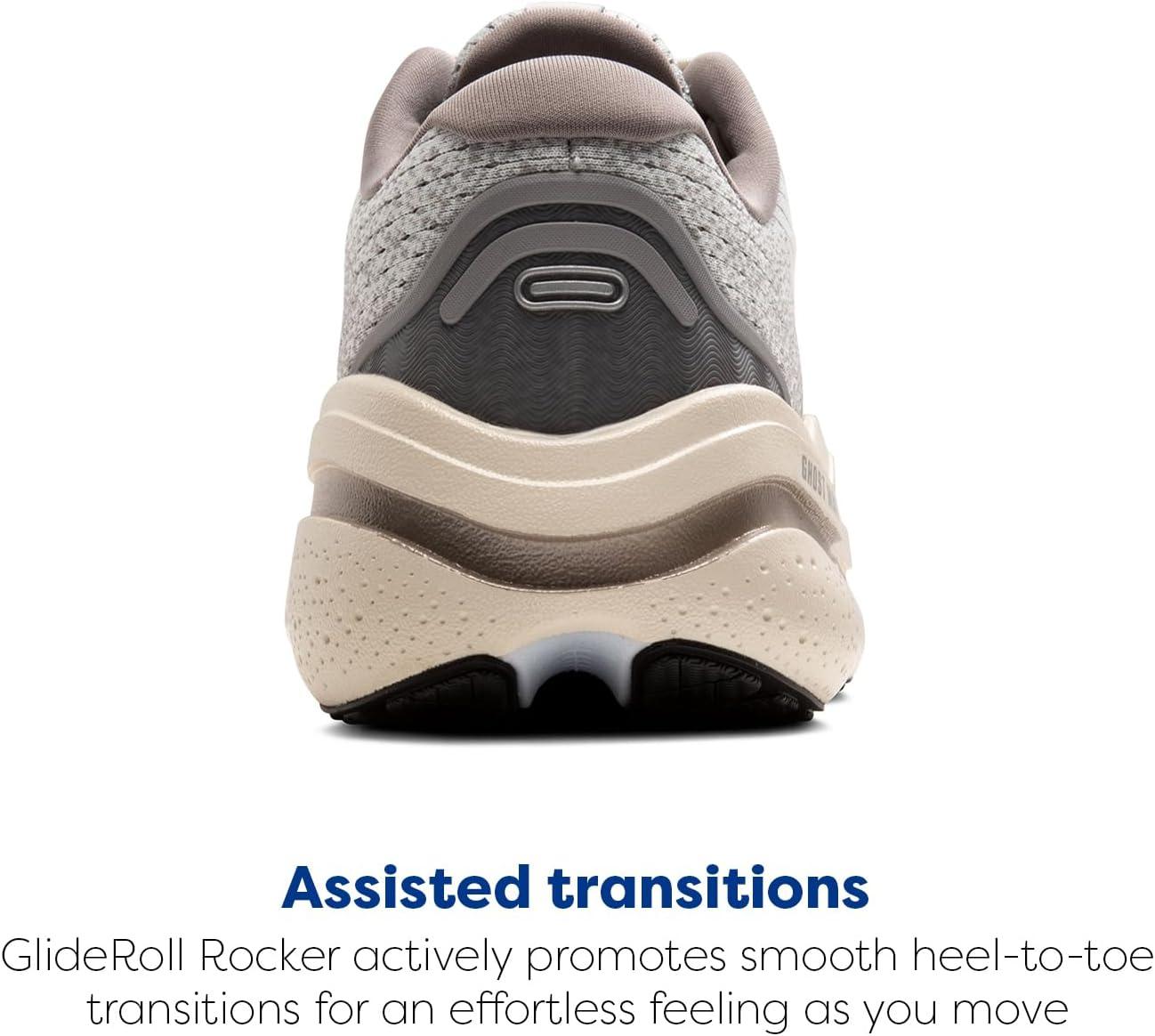 imageBrooks Mens Ghost Max 2 Running and Walking ShoesGreyFrost GreyChampagne