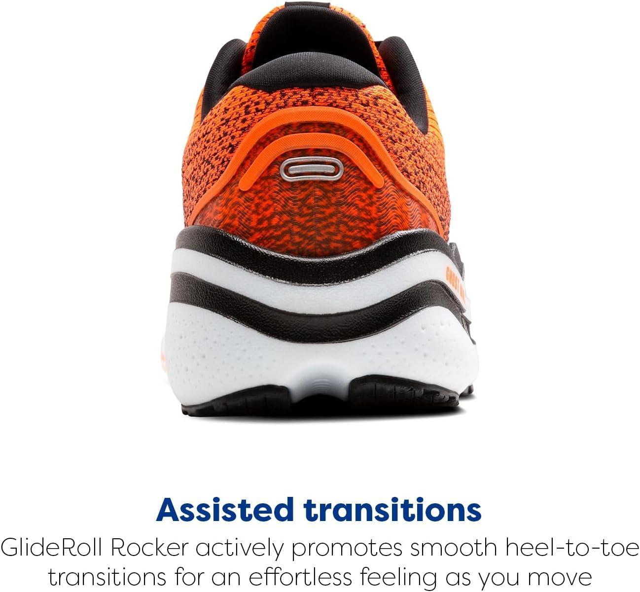 imageBrooks Mens Ghost Max 2 Running and Walking ShoesOrangeOrangeBlack