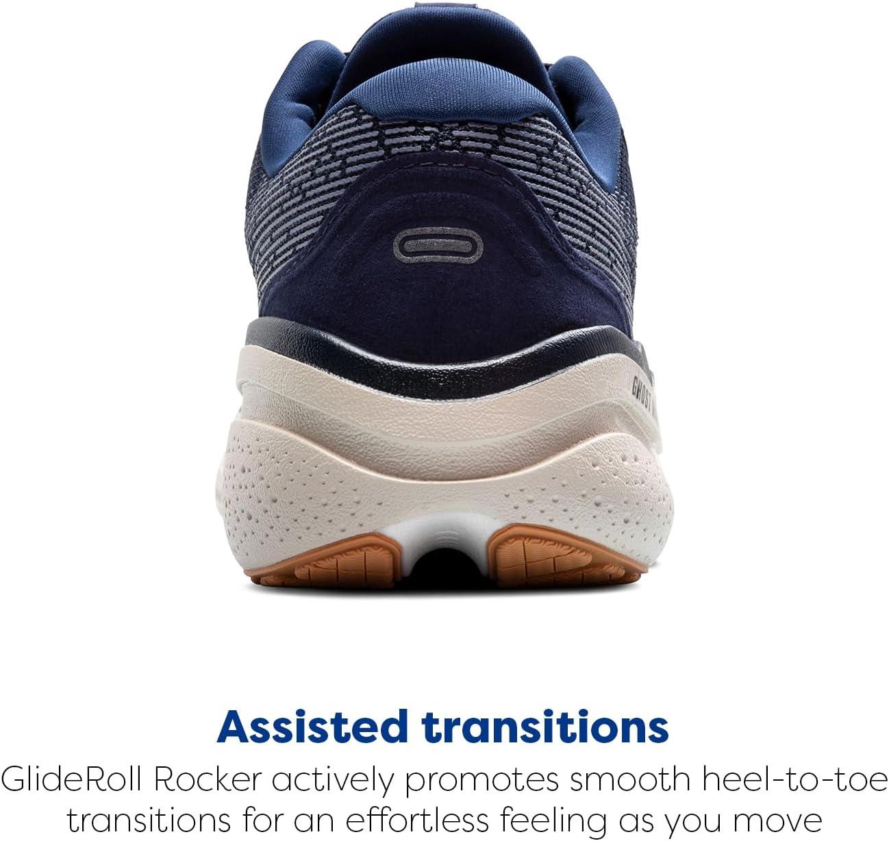 imageBrooks Mens Ghost Max 2 Running and Walking ShoesPeacoatStoneBiscuit