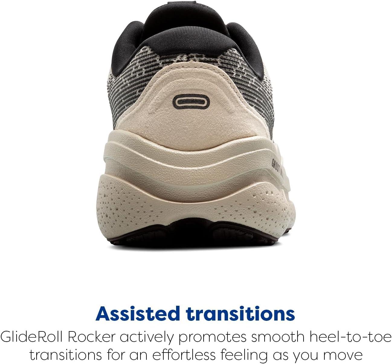 imageBrooks Mens Ghost Max 2 Running and Walking ShoesPelicanPelicanBlack