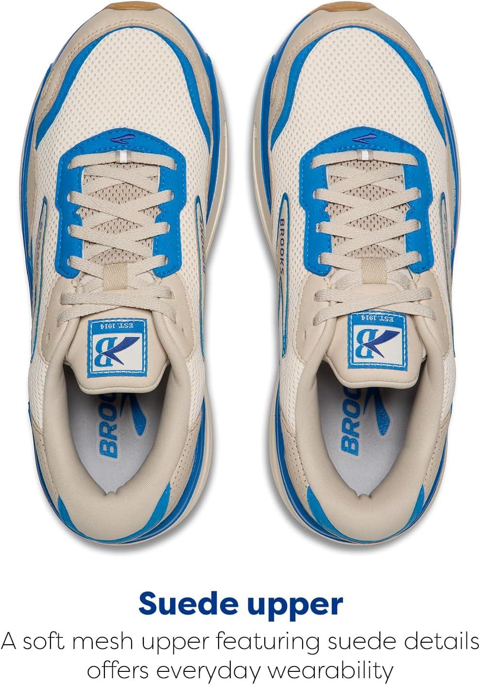 imageBrooks Mens Ghost Max 2 Running and Walking ShoesSilver LiningBlueSurf the Web