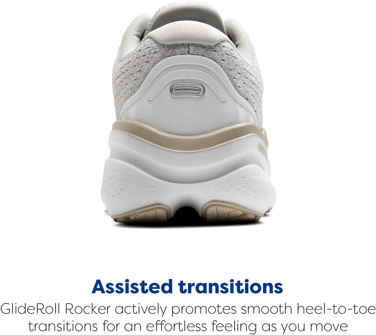 imageBrooks Mens Ghost Max 2 Running and Walking ShoesWhitePelicanOyster